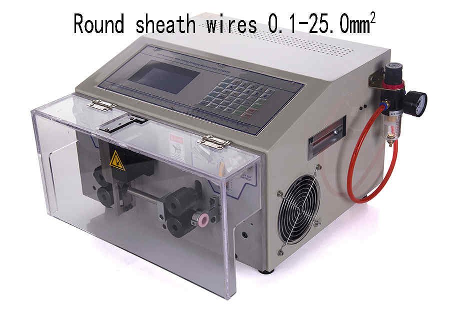 Как работать на станке для резки и зачистки кабеля WPM-09HT2