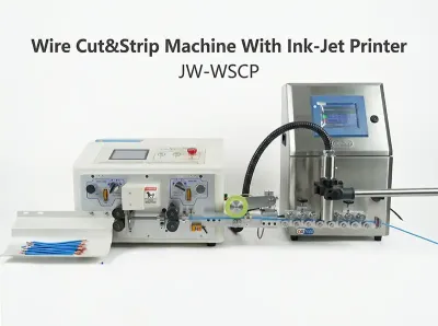 Станок для резки и зачистки проводов с струйным принтером JW-WSCP