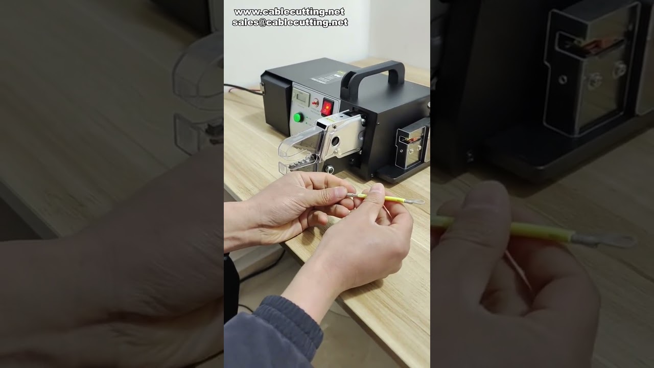 Универсальный электрический станок для опрессовки наконечников, зачистки и резки проводов