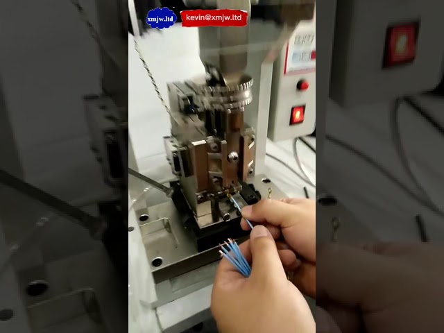 Станок для обжима наконечников проводов с европейским аппликатором | Высокоскоростная автоматическая машина
