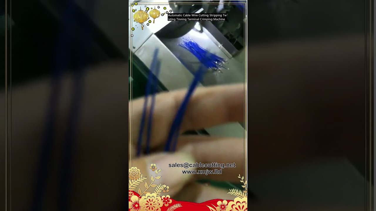 Автоматический станок для резки, зачистки, скрутки, лужения и обжима наконечников проводов