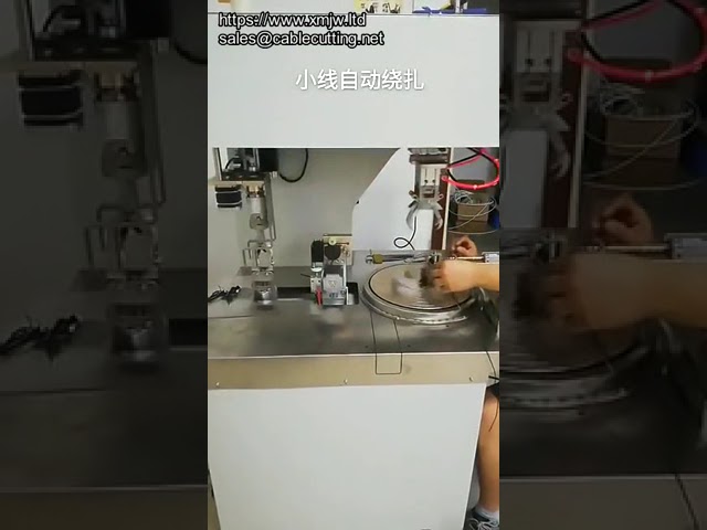 Автоматическая машина для обвязки проволокой и намотки катушек кабеля