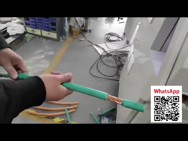 Мощный станок для зачистки толстого кабеля 300 мм² | Промышленная обработка проводов