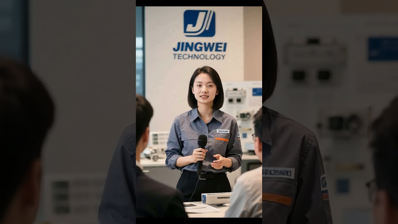 Менеджер по продажам Jingwei Technology рекомендует продукцию клиентам. #станокдлязачисткикабеля #оборудованиедляпроводов