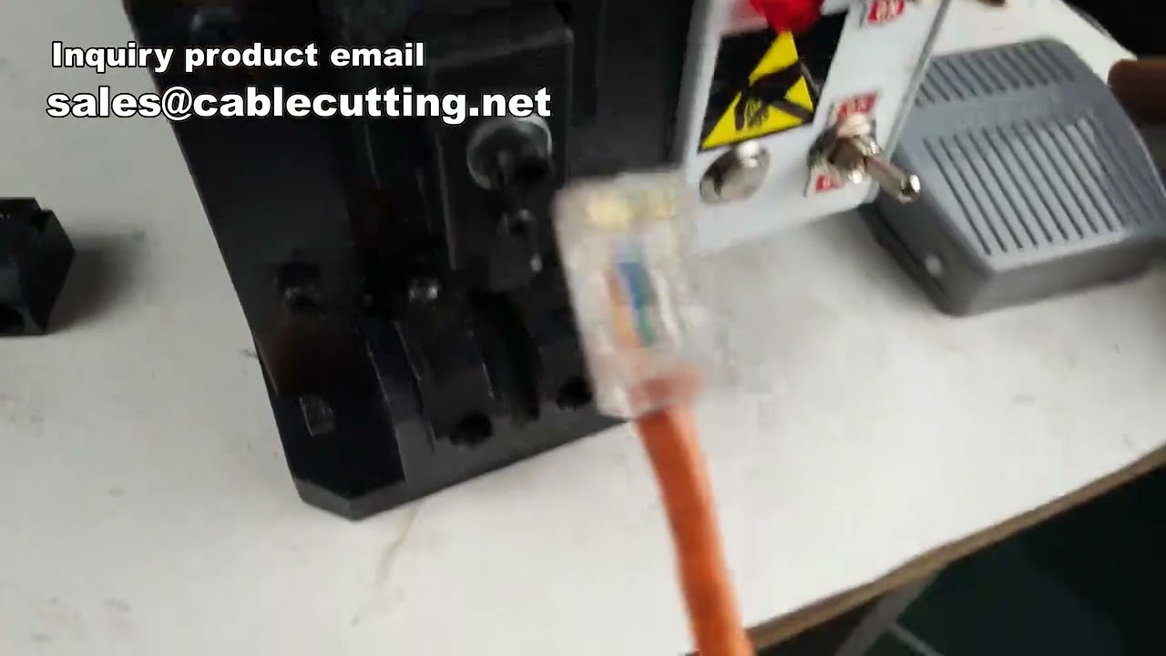 Станок для формования кристаллических головок RJ45 Cat6e | Оборудование для производства сетевых кабелей