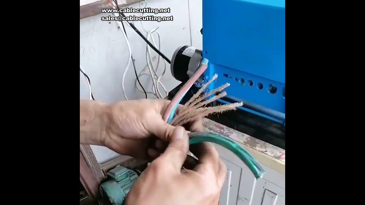 Автоматический станок для зачистки проводов 120 квадратов, пористая матрица, диаметр 2–32 мм, алюминий/медь